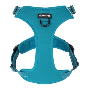 Harnais pour chien sans traction pour chiens extra petits, attaches double laisse, réglable... - Photo 1/8