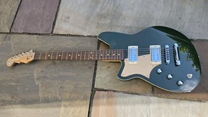 Reverend Descent RA Left Handed Baritone Electric Guitar Army Green - Picture 1 of 7