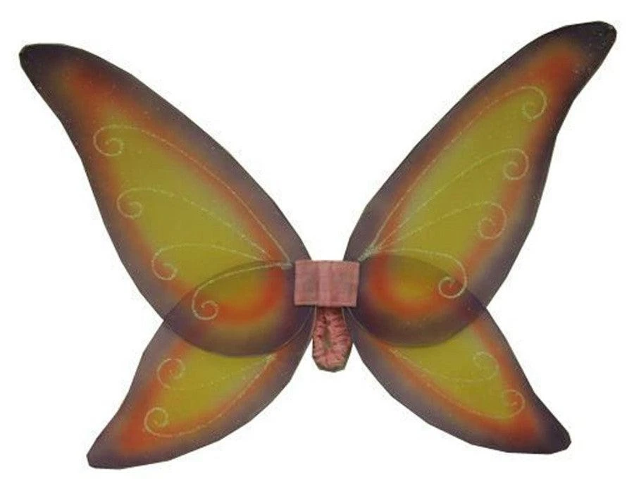 Mens | Adult's Purple, Pink & Yellow Fairy Wings - Image 1 of 1