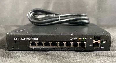 Ubiquiti EdgeSwitch ES-8-150W 8 Port Managed PoE+ Switch- Same Day Shipping - Image 1 of 4
