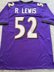 Ray Lewis Autographed Signed Baltimore Ravens Jersey HOF Beckett BAS COA - Picture 1 of 4