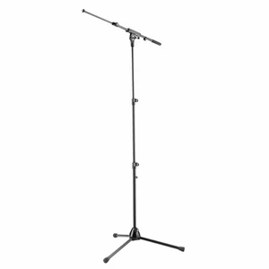 K&M 25200 Microphone Stand with Telescoping Boom, Black - Picture 1 of 1