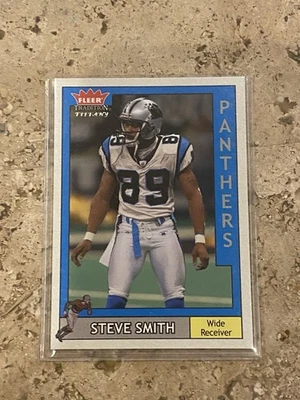 #’d /200 - Steve Smith 2003 Fleer Tradition Tiffany #98 Panthers PWE - Image 1 of 2