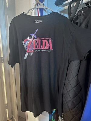 Camiseta Legend of Zelda Ocarina of Time Logotipo Palabra Clásica Talla 2xl Foto 1 de 2