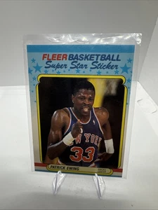 PATRICK EWING, 1988-89 FLEER SUPER STAR STICKER #5 New York Knicks - Picture 1 of 2