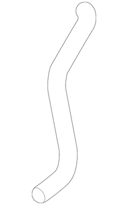 Genuine Volkswagen Inlet Hose 7P6-422-895-E - Image 1 of 2