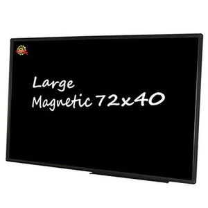72" x 40" Large Magnetic Chalk Board, Wall-Mounted Bulletin Blackboard, - Picture 1 of 6