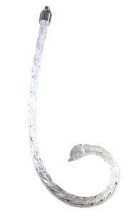 11 Zoll Kronleuchter Seil Schnörkel mit Blatt Silber Chrom passend Messing Zwinge - Bild 1 von 5