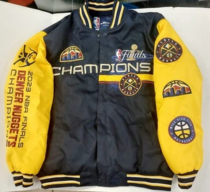 2023 NBA Finals Denver Nuggets Champions Jacket - JH Design Long Sleeve - Size L - Picture 1 of 10