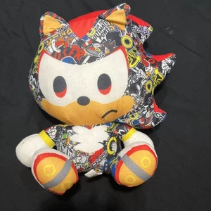 Sega Sonic the hedgehog plush/stuffed animal 11”all Over Print Toy Plushy - Picture 1 of 8