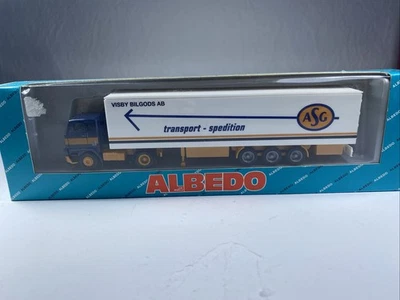 T30 ALBEDO 1:87 HO LKW VOLVO ASG Nr 500125 Schweden Koffersattelzug Neu Ovp F89 - Bild 1 von 4