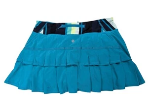 Lululemon Run Pace Setter Skirt Women Size 8 Skort Swift Fabric Spry Blue Tennis - Picture 1 of 14