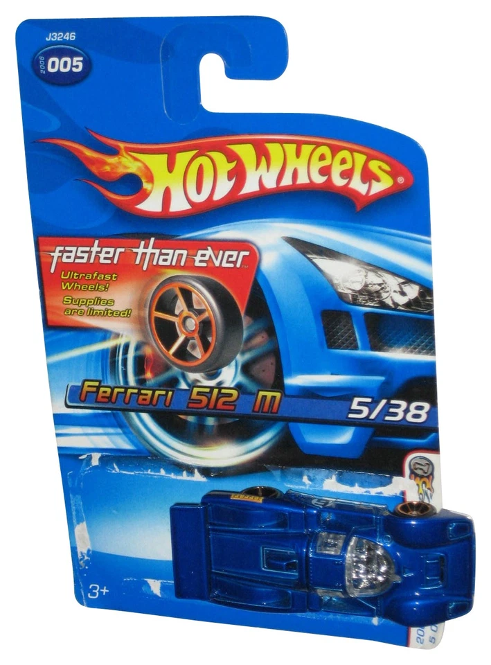 Hot Wheels 2006 First Editions 5/38 Blue Ferrari 512 M Toy Car #005 - (Damaged P - Image 1 of 1