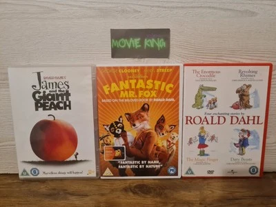 Fantastic Mr Fox / James Giant Peach (DVD X3) Roald Dahl Bundle [Region 2] [UK] - Image 1 of 4