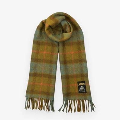 Vintage Johnstons of Elgin Scarf Muffler Wool Plaid Winter Christmas Scarves - Image 1 of 4