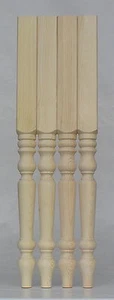 Writing Desk Table Legs,Set of 4, Solid Pine  55*55*736mm Quality Turned A55WD - Picture 1 of 4