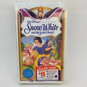 Disney Masterpiece Snow White & the Seven Dwarfs VHS 1524 NEW Unopened - Picture 1 of 5