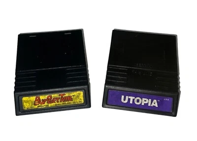 Intellivision Burger Time and Utopia - Loose Cartridges - Image 1 of 4