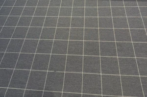 Sunbrella Plaid Wentworth Charcoal Outdoor Performance Fabric By the yard - Picture 1 of 4