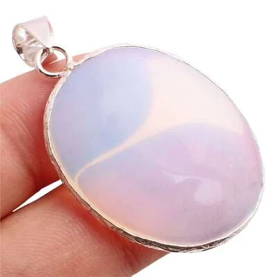 Opalit Edelstein 925 Versilberter Anhänger Handmade Schmuck Gift 3.8cm P-13010 - Bild 1 von 3