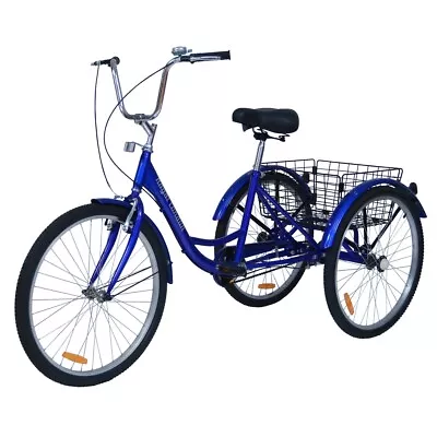 Royal London Adult Bromley Tricycle 3 Wheeled Trike Bicycle With Shopping Basket - Image 1 of 4
