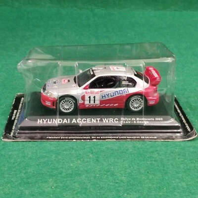 1/43 Modellino HYUNDAI ACCENT WRC 2003 MONTE CARLO LOIX SMEETS AUTO RALLY RALLYE - Immagine 1 di 4