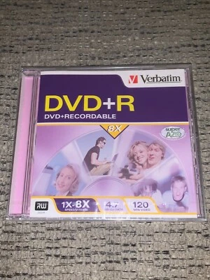 Brand New Still Sealed Verbatim DVR+R Recordable  4.7GB 8X-Speed - Image 1 of 2