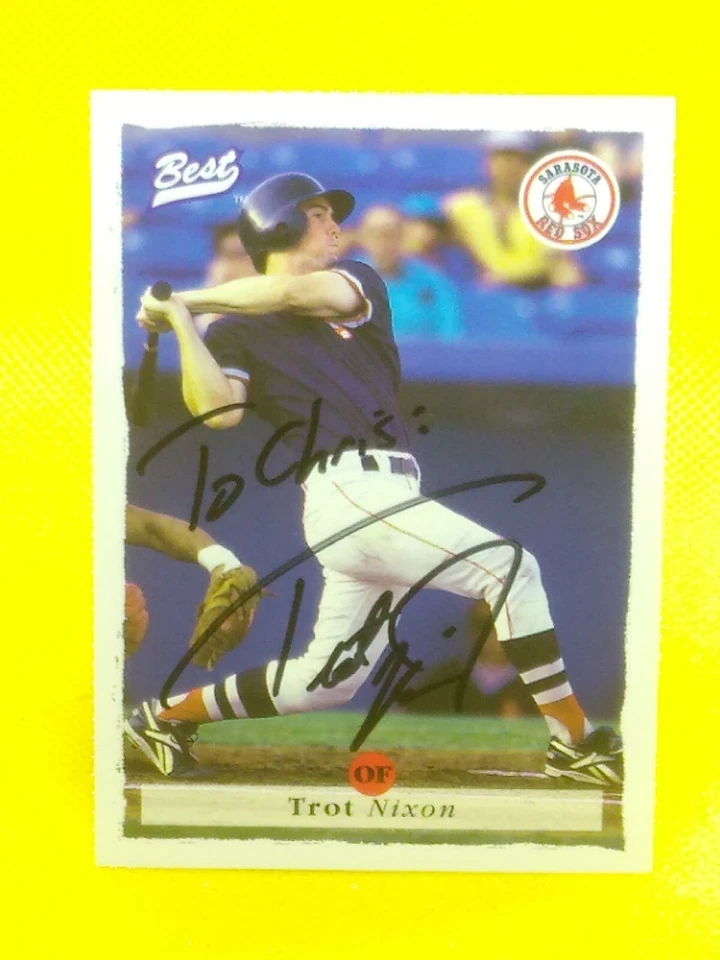 Trot Nixon 1995 Best #6 Boston Red Sox (PERSONAL AUTOGRAPH) - Image 1 of 1