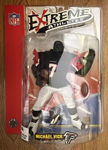 EXTREME ATHLETES MICHAEL VICK in Black Shirt Mezco Action Figure Approx 9 1/2" Cover