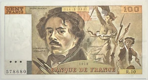 100 FRANCS DELACROIX (1979) R.10 - Billet de banque // Qualité : TTB+ - Picture 1 of 2
