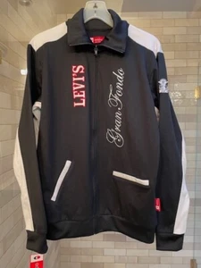 NWT Levi's Gran Fondo Capo Men's Cycling Event Jacket, Black Size L - Picture 1 of 6