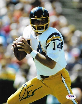 Dan Fouts San Diego Chargers Signed 8X10 Photo Autographed PSA/DNA COA HOF 30 - Image 1 of 2