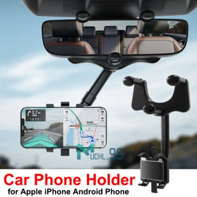 Soporte Celular para carro en Espejo Retrovisor de Automóvil Auto Carro coche Foto 1 de 4