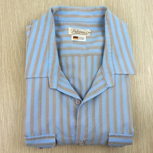 Vintage Fabiani Men's Short Sleeve Shirt Size XL Collared Button Up Polycotton - Picture 1 of 7