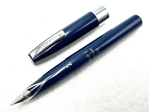 VINTAGE c1975 NOS? SHEAFFER COMPACT I BLUE CHROME TRIM CARTRIDGE FOUNTAIN PEN M - Picture 1 of 14