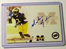 2005 Press Pass Bronze Autograph Marlin Jackson Michigan Colts Eagles