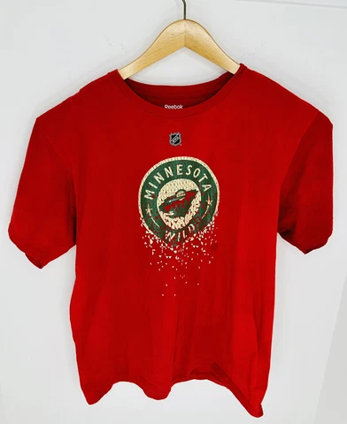 Minnesota Wild Zach Parise Shirt Mens XL NHL Hockey Crew Neck Red Large XL Cover