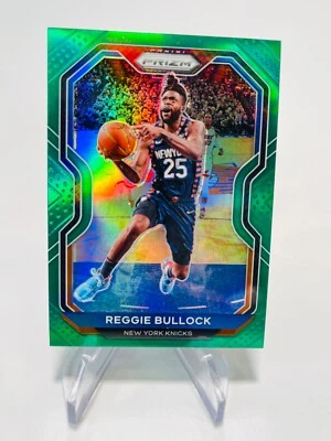 REGGIE BULLOCK 2020-21 Panini Prizm GREEN PRIZM Knicks #90 - Image 1 of 2