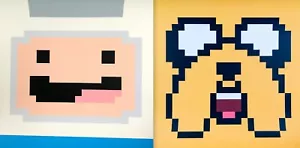 Delicious Design League - Hora de Aventura 8 bits Estampado Finn y Jake Mondo - Imagen 1 de 6
