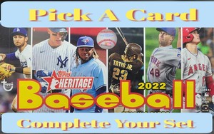 2022 Topps Heritage 1-400 + SP + INSERTS ~ YOU PICK ~ Complete Your Set 
