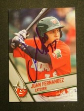 2018 Grandstand, Fort Wayne TinCaps - JUAN FERNANDEZ - autographed