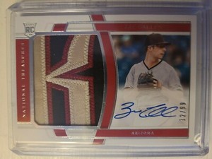 2020 Panini National Treasures ZAC GALLEN rookie patch auto-12/99-Diamondbacks