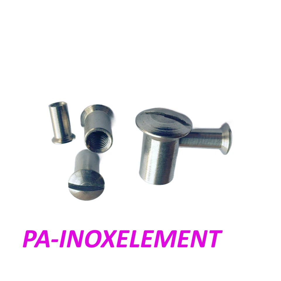 Hülsenmuttern Linsensenkkopf Schlitz 9061  Edelstahl A1 M4 M5 M6 M8 - Bild 1 von 1