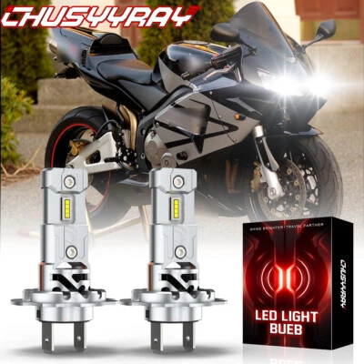 Kit faros LED H7 6000K bombillas blancas para moto honda cbr600f4i 2001-2006 Foto 1 de 4