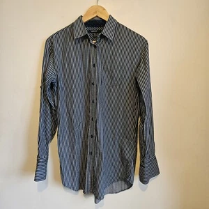 Gant Long Sleeve Shirt Women's Size UK 10 Navy Blue Stripe Cotton Naval Supply - Picture 1 of 13