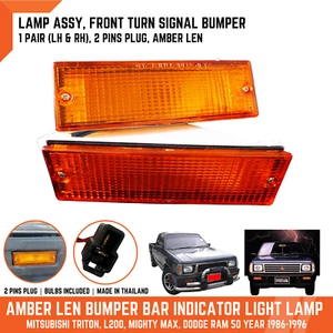 Luz de parachoques de señal de giro delantera para Mitsubishi L200 Mighty Max Dodge Ram 50 - Imagen 1 de 12