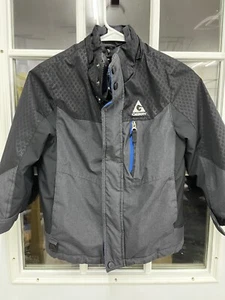 Boy's Gerry Winter Coat Black/Gray/blue 100% Polyester Size XS 5/6 No Hood 555 - Picture 1 of 7