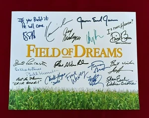 Field of Dreams Title Card Cast-Signed - 8.5 x 11 - Autograph Reprints - Picture 1 of 6