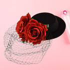 Hat Veil Bride Flower Hair Clip Pillbox Hat Tea Party Headband