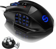 UtechSmart FBA_Venus 16400dpi High Precision Laser MMO Gaming Mouse